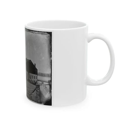 Richmond, Va. Front And Side View Of Libby Prison (U.S. Civil War) White Coffee Mug-Go Mug Yourself