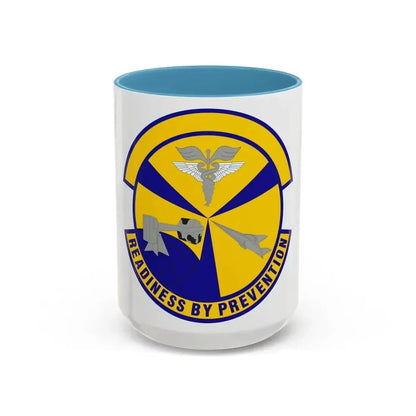 49th Aerospace Medicine Squadron (U.S. Air Force) Accent Coffee Mug 15oz Light Blue - Go Mug Yourself