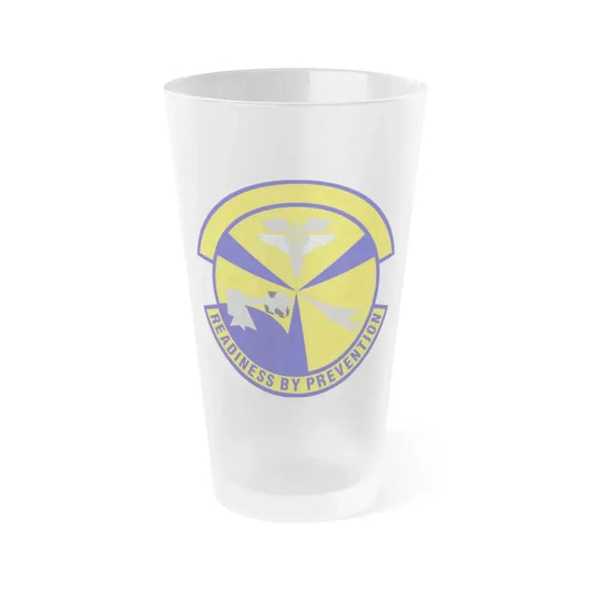 49th Aerospace Medicine Squadron (U.S. Air Force) Frosted Pint Glass 16oz 16oz Frosted - Go Mug Yourself