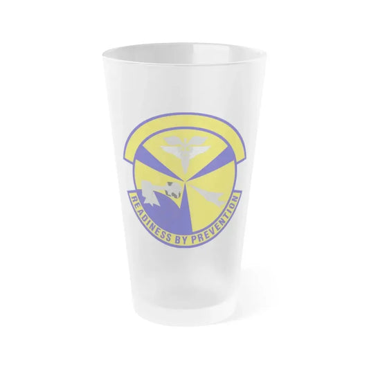 49th Aerospace Medicine Squadron (U.S. Air Force) Frosted Pint Glass 16oz 16oz Frosted - Go Mug Yourself