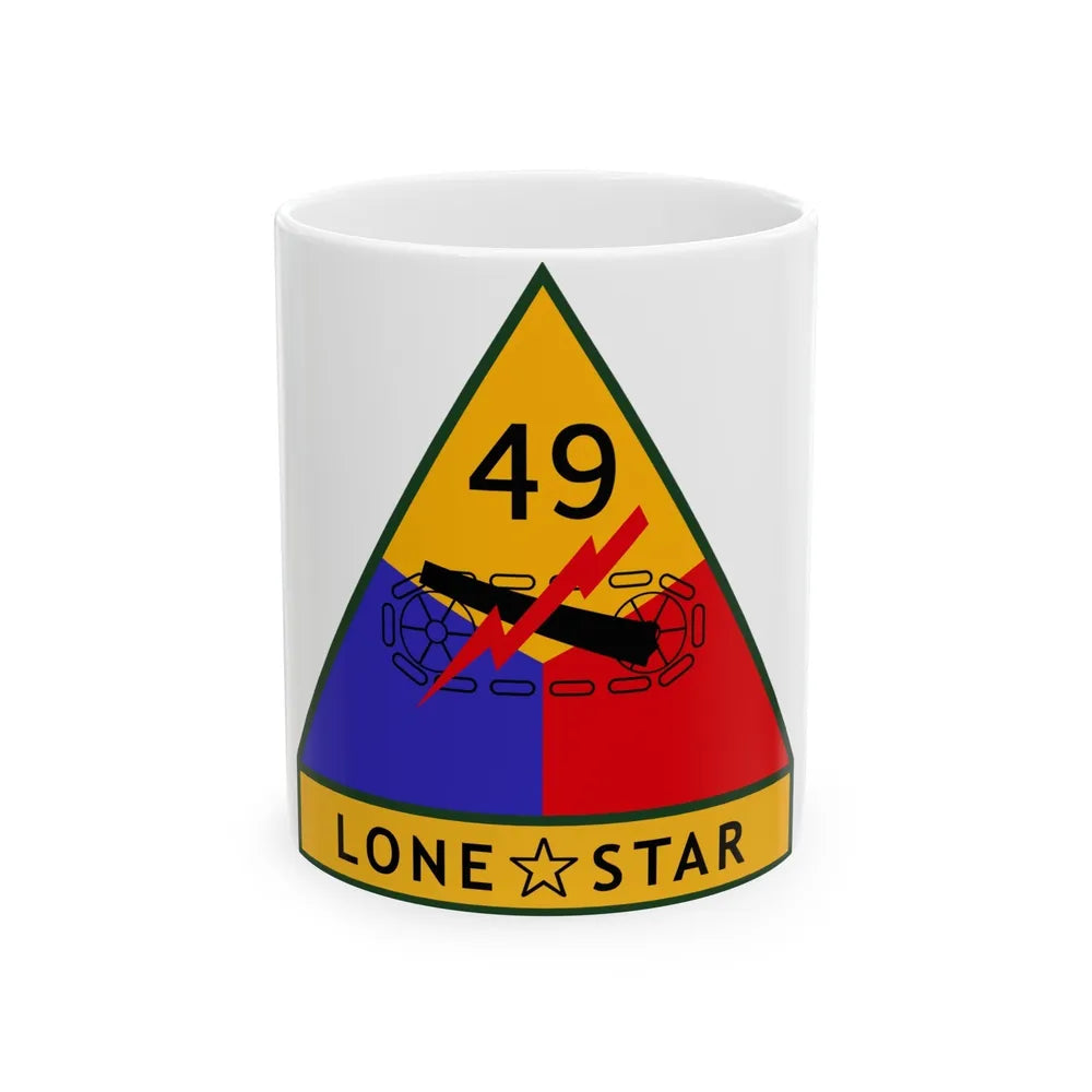 49th Armored Division (U.S. Army) White Coffee Mug-11oz-Go Mug Yourself