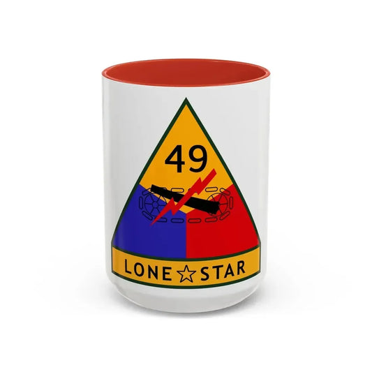 49th Armored Division (U.S. Army) Accent Coffee Mug 15oz Navy - Go Mug Yourself