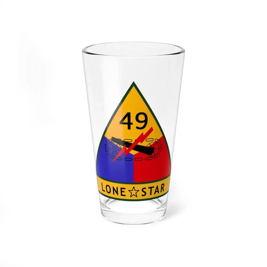 49th Armored Division (U.S. Army) Pint Glass 16oz 16oz - Go Mug Yourself