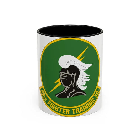 49th Fighter Training Squadron (U.S. Air Force) Accent Coffee Mug 11oz Black - Go Mug Yourself