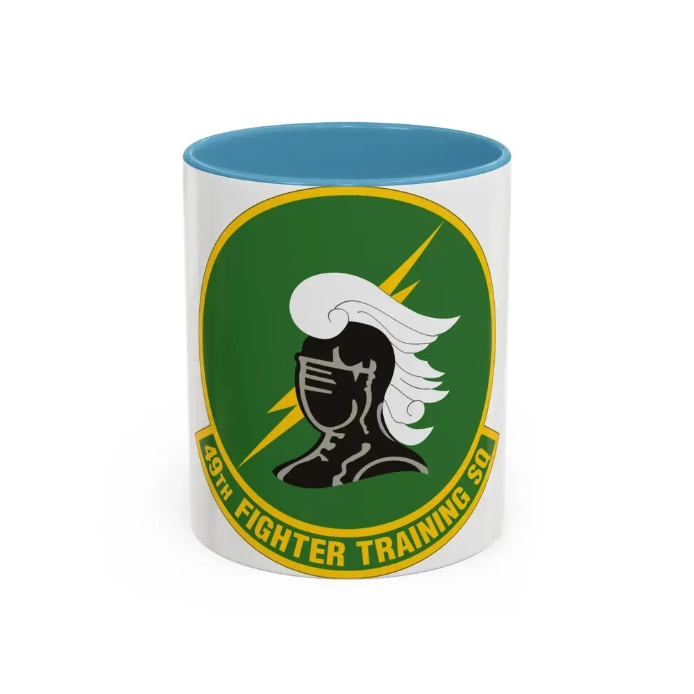 49th Fighter Training Squadron (U.S. Air Force) Accent Coffee Mug 11oz Light Blue - Go Mug Yourself