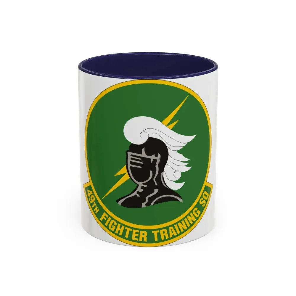49th Fighter Training Squadron (U.S. Air Force) Accent Coffee Mug 11oz Navy - Go Mug Yourself