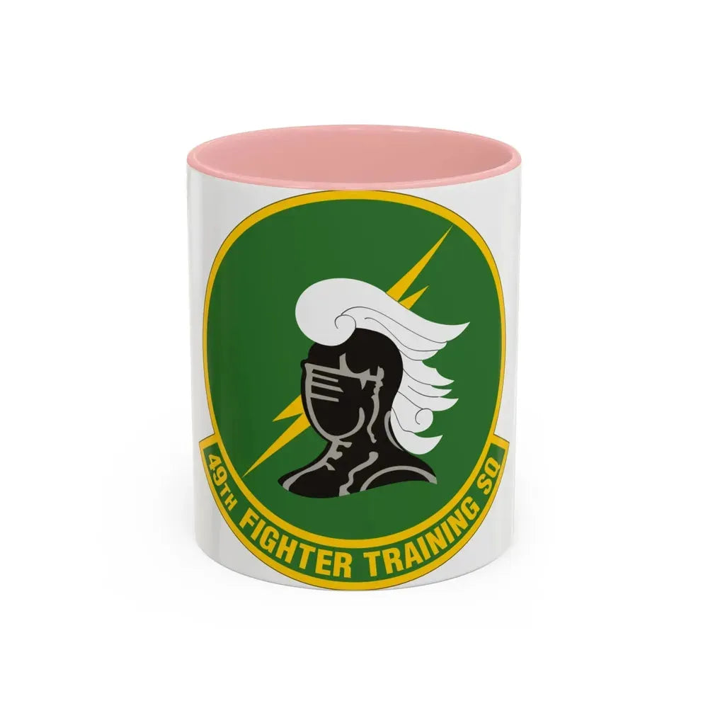 49th Fighter Training Squadron (U.S. Air Force) Accent Coffee Mug 11oz Pink - Go Mug Yourself