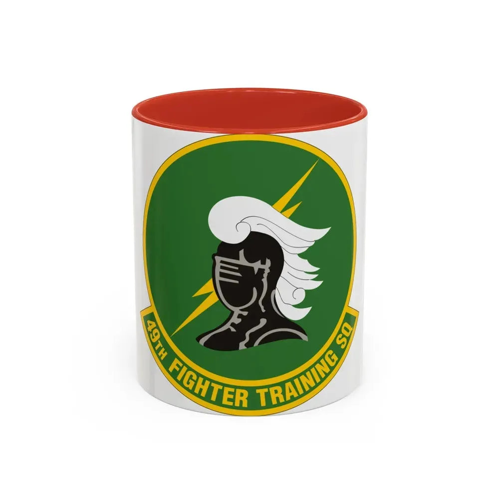 49th Fighter Training Squadron (U.S. Air Force) Accent Coffee Mug 11oz Red - Go Mug Yourself