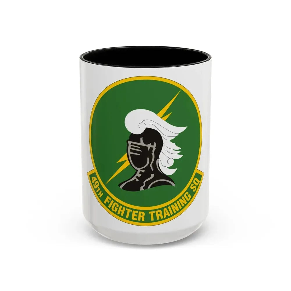 49th Fighter Training Squadron (U.S. Air Force) Accent Coffee Mug 15oz Black - Go Mug Yourself