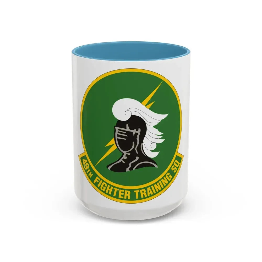 49th Fighter Training Squadron (U.S. Air Force) Accent Coffee Mug 15oz Light Blue - Go Mug Yourself