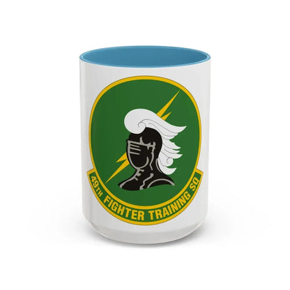 49th Fighter Training Squadron (U.S. Air Force) Accent Coffee Mug 15oz Light Blue - Go Mug Yourself