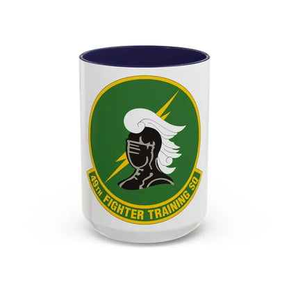 49th Fighter Training Squadron (U.S. Air Force) Accent Coffee Mug 15oz Navy - Go Mug Yourself