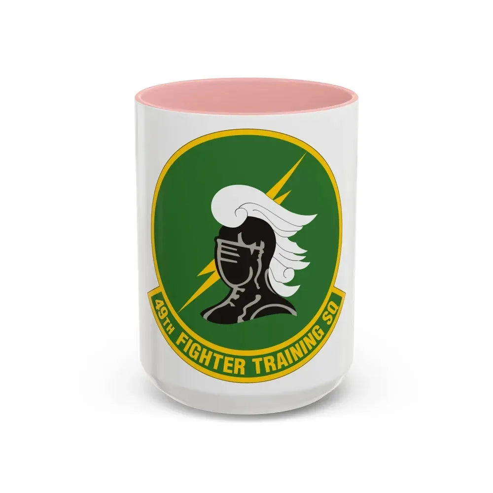 49th Fighter Training Squadron (U.S. Air Force) Accent Coffee Mug 15oz Pink - Go Mug Yourself