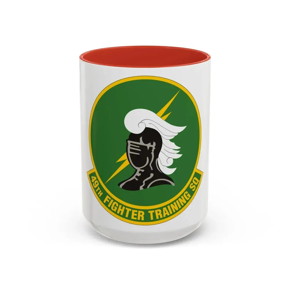 49th Fighter Training Squadron (U.S. Air Force) Accent Coffee Mug 15oz Red - Go Mug Yourself