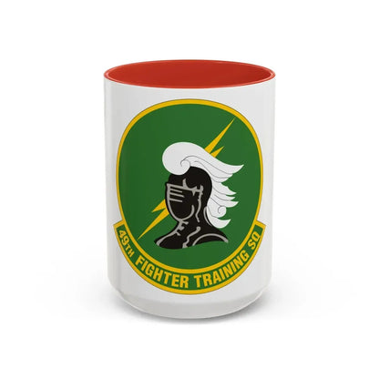 49th Fighter Training Squadron (U.S. Air Force) Accent Coffee Mug 15oz Red - Go Mug Yourself