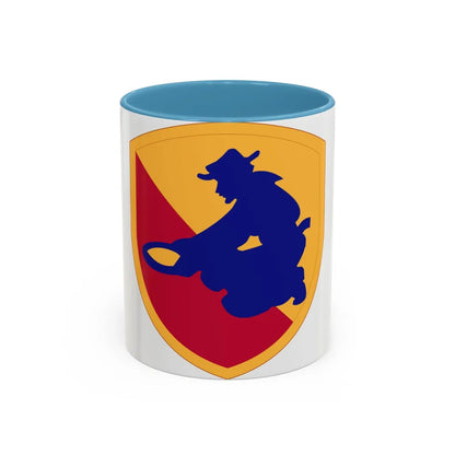 49TH INFANTRY DIVISION (U.S. Army) Accent Coffee Mug-11oz-Light Blue-Go Mug Yourself