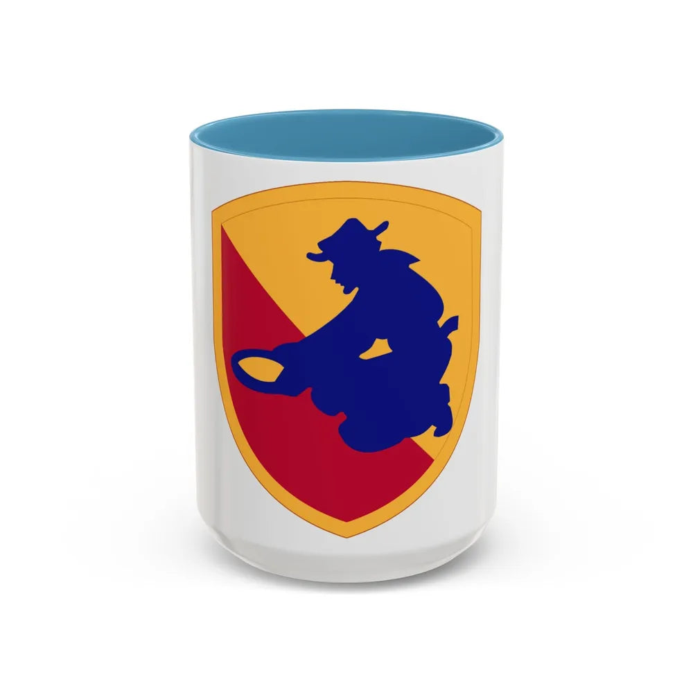 49TH INFANTRY DIVISION (U.S. Army) Accent Coffee Mug-15oz-Light Blue-Go Mug Yourself