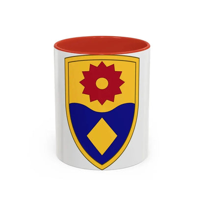 49th Military Police Brigade (U.S. Army) Accent Coffee Mug 11oz Red - Go Mug Yourself