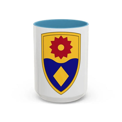 49th Military Police Brigade (U.S. Army) Accent Coffee Mug 15oz Light Blue - Go Mug Yourself