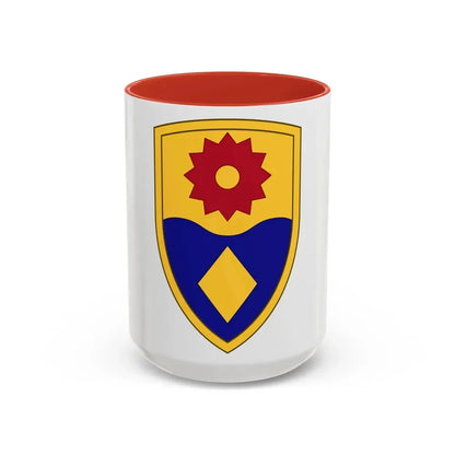 49th Military Police Brigade (U.S. Army) Accent Coffee Mug 15oz Red - Go Mug Yourself