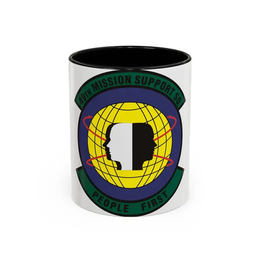 49th Mission Support Squadron (U.S. Air Force) Accent Coffee Mug 11oz Black - Go Mug Yourself