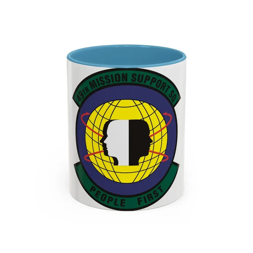 49th Mission Support Squadron (U.S. Air Force) Accent Coffee Mug 11oz Light Blue - Go Mug Yourself