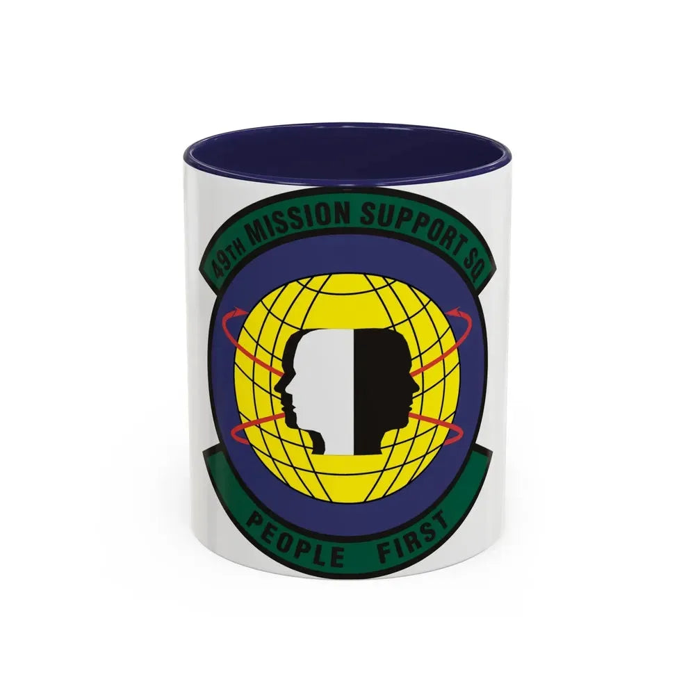 49th Mission Support Squadron (U.S. Air Force) Accent Coffee Mug 11oz Navy - Go Mug Yourself