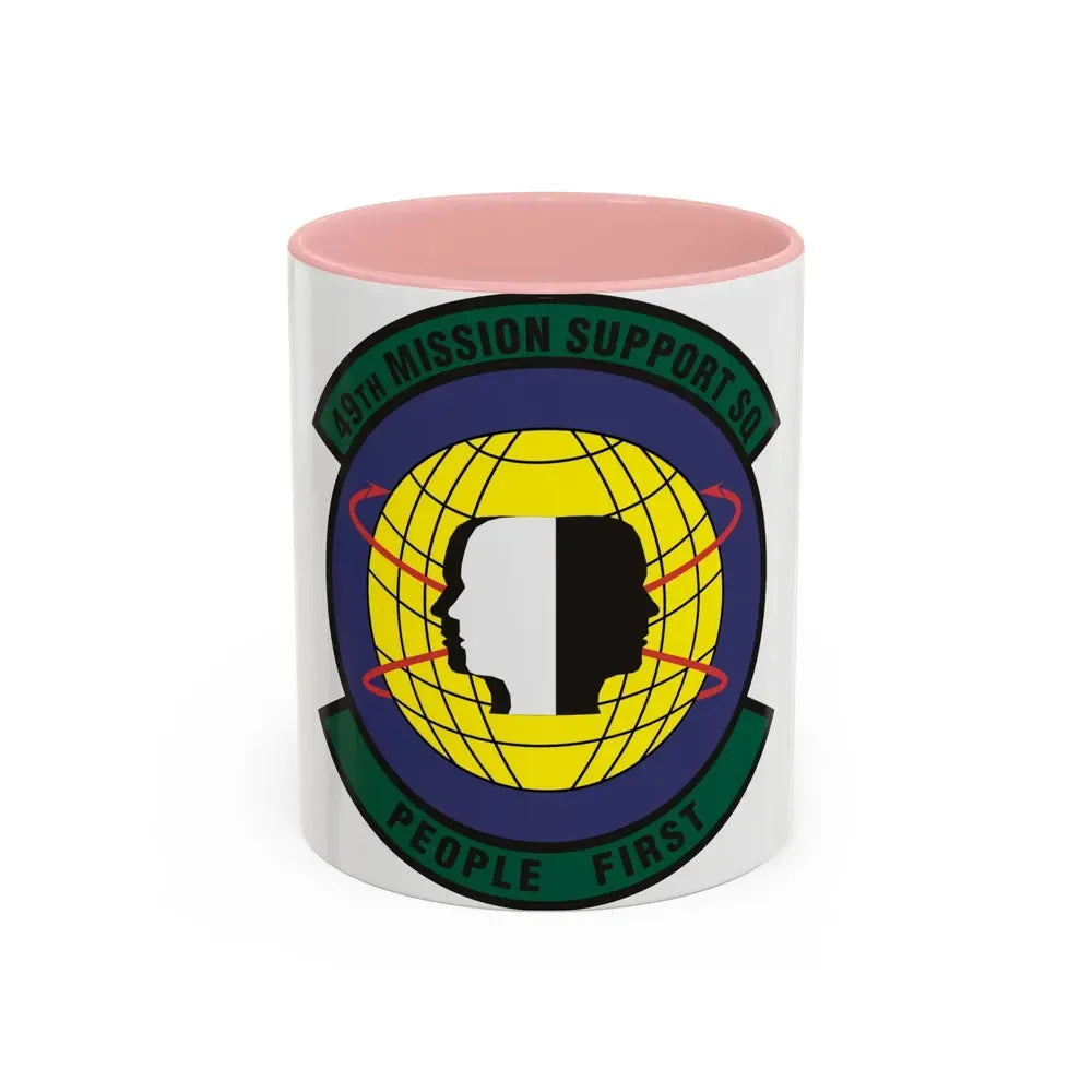 49th Mission Support Squadron (U.S. Air Force) Accent Coffee Mug 11oz Pink - Go Mug Yourself