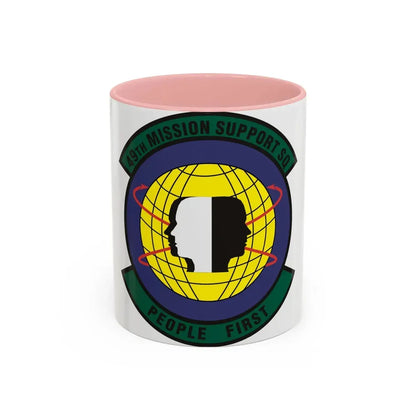 49th Mission Support Squadron (U.S. Air Force) Accent Coffee Mug 11oz Pink - Go Mug Yourself