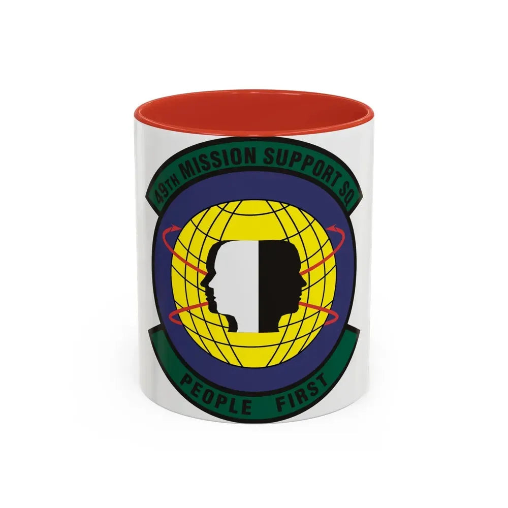 49th Mission Support Squadron (U.S. Air Force) Accent Coffee Mug 11oz Red - Go Mug Yourself
