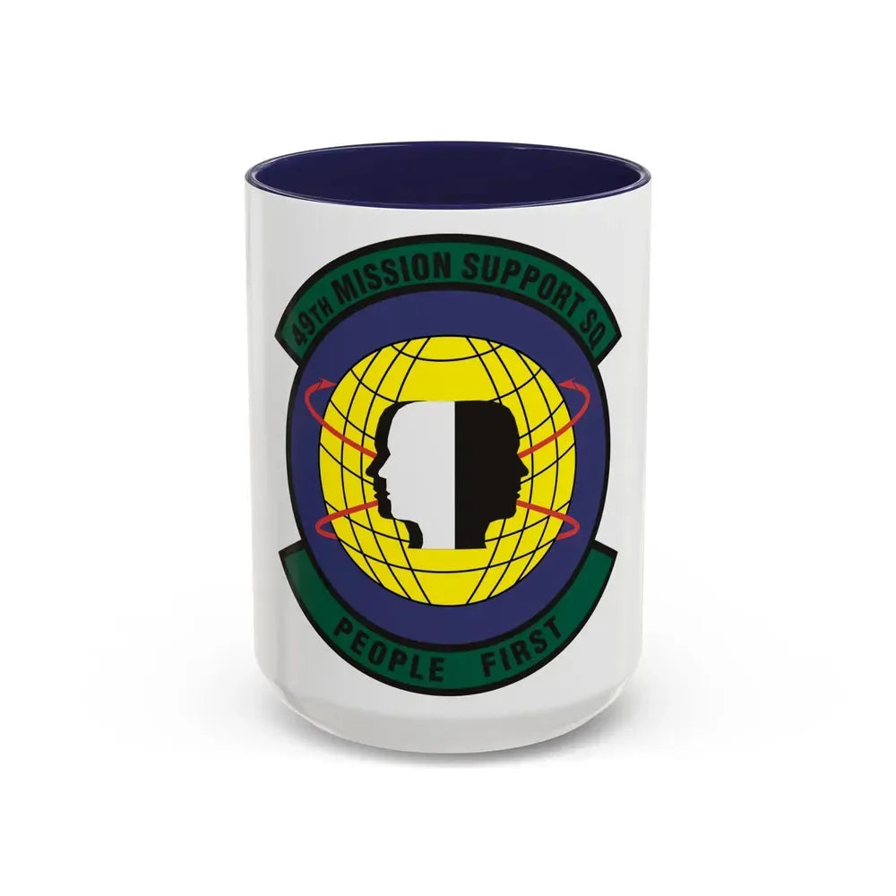 49th Mission Support Squadron (U.S. Air Force) Accent Coffee Mug 15oz Navy - Go Mug Yourself