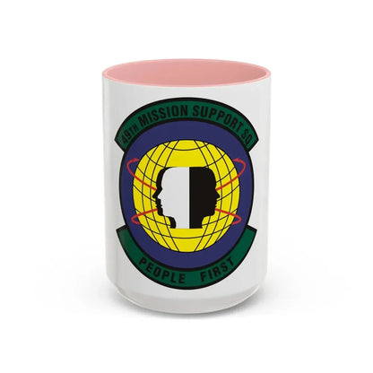 49th Mission Support Squadron (U.S. Air Force) Accent Coffee Mug 15oz Pink - Go Mug Yourself