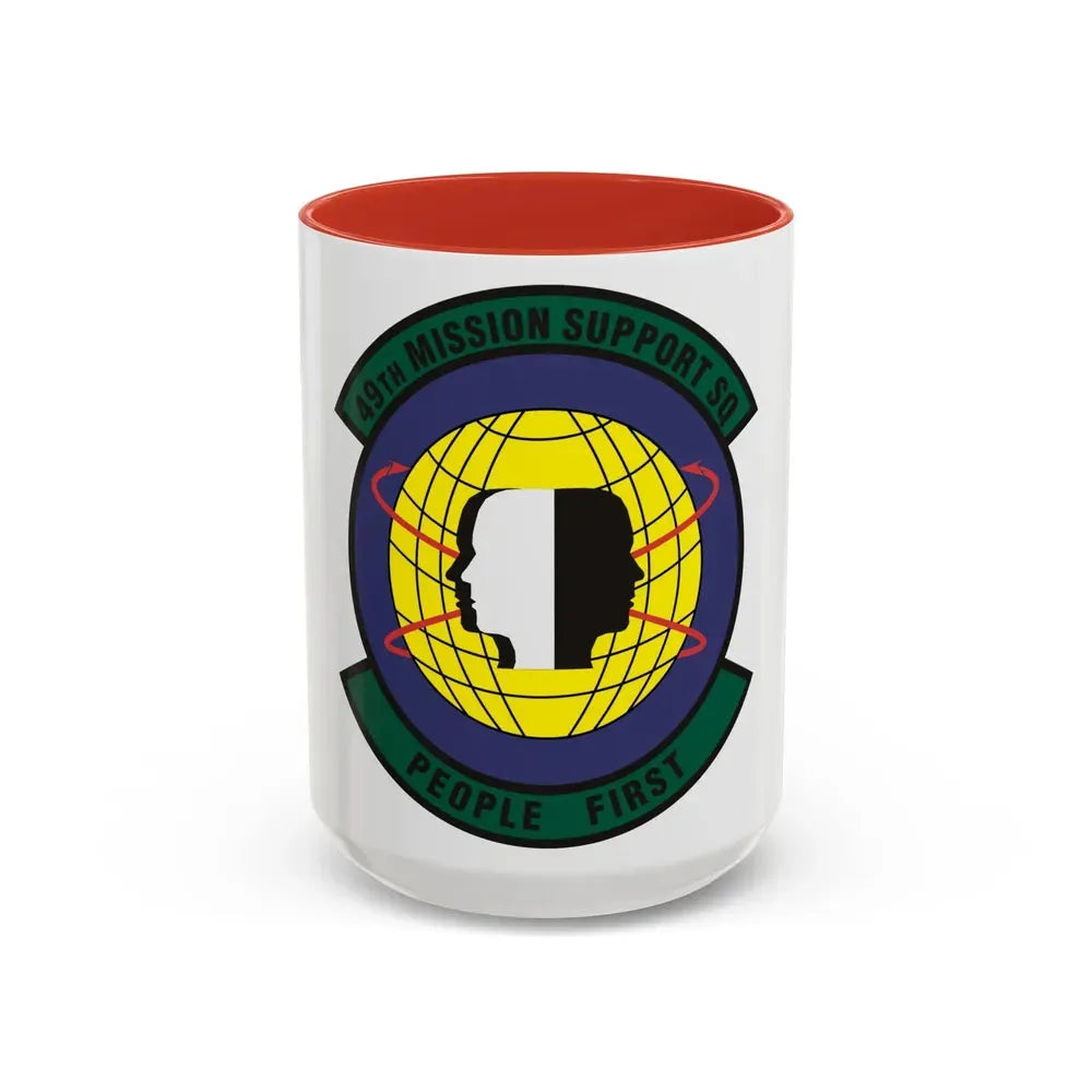 49th Mission Support Squadron (U.S. Air Force) Accent Coffee Mug 15oz Red - Go Mug Yourself
