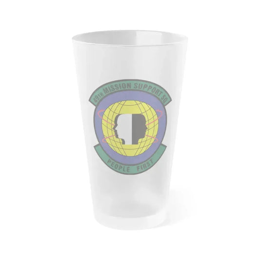 49th Mission Support Squadron (U.S. Air Force) Frosted Pint Glass 16oz 16oz Frosted - Go Mug Yourself