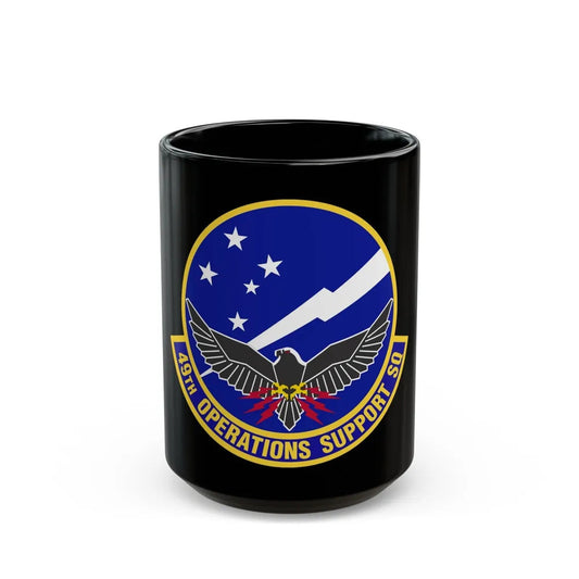 49th Operations Support Squadron (U.S. Air Force) Black Coffee Mug-15oz-Go Mug Yourself