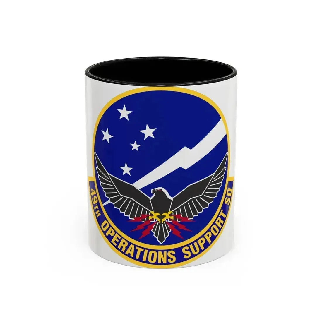 49th Operations Support Squadron (U.S. Air Force) Accent Coffee Mug 11oz Black - Go Mug Yourself