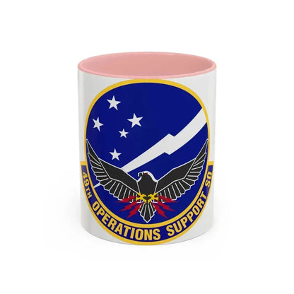 49th Operations Support Squadron (U.S. Air Force) Accent Coffee Mug 11oz Pink - Go Mug Yourself