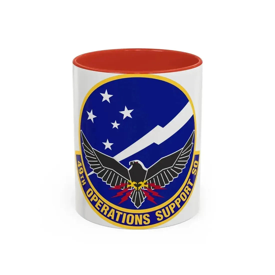 49th Operations Support Squadron (U.S. Air Force) Accent Coffee Mug 11oz Red - Go Mug Yourself