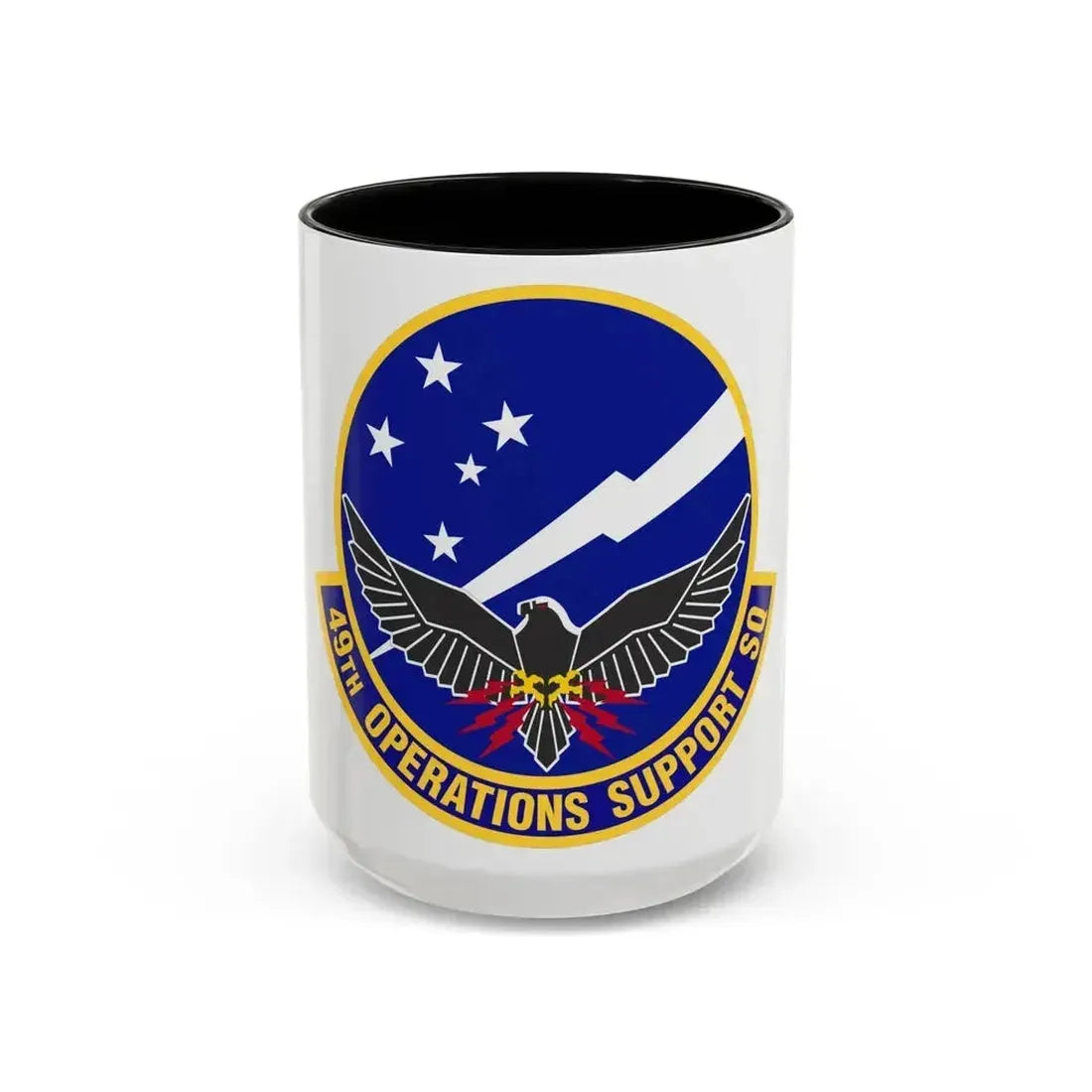 49th Operations Support Squadron (U.S. Air Force) Accent Coffee Mug 15oz Black - Go Mug Yourself