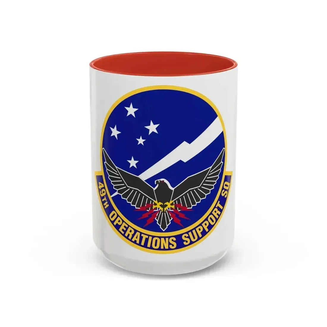 49th Operations Support Squadron (U.S. Air Force) Accent Coffee Mug 15oz Red - Go Mug Yourself