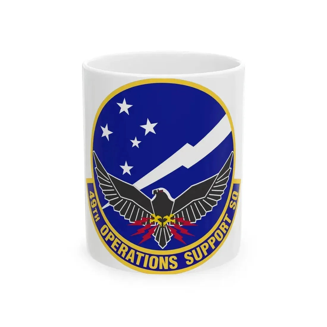 49th Operations Support Squadron (U.S. Air Force) White Coffee Mug - Go Mug Yourself