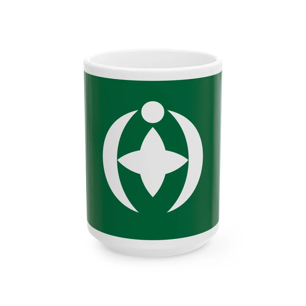 Flag of Chiba Chiba Japan - White Coffee Mug-15oz-Go Mug Yourself