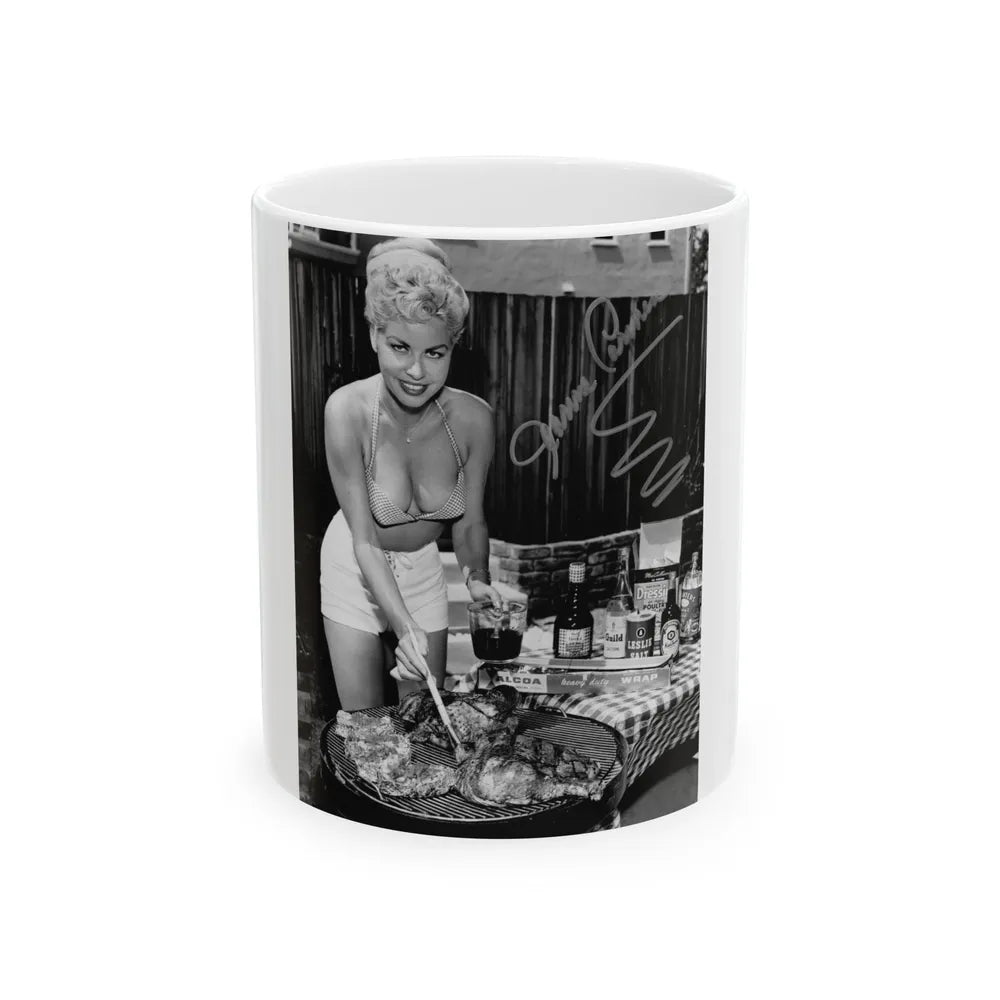 Jeanne Carmen #84 1 (Vintage Female Icon) White Coffee Mug-11oz-Go Mug Yourself