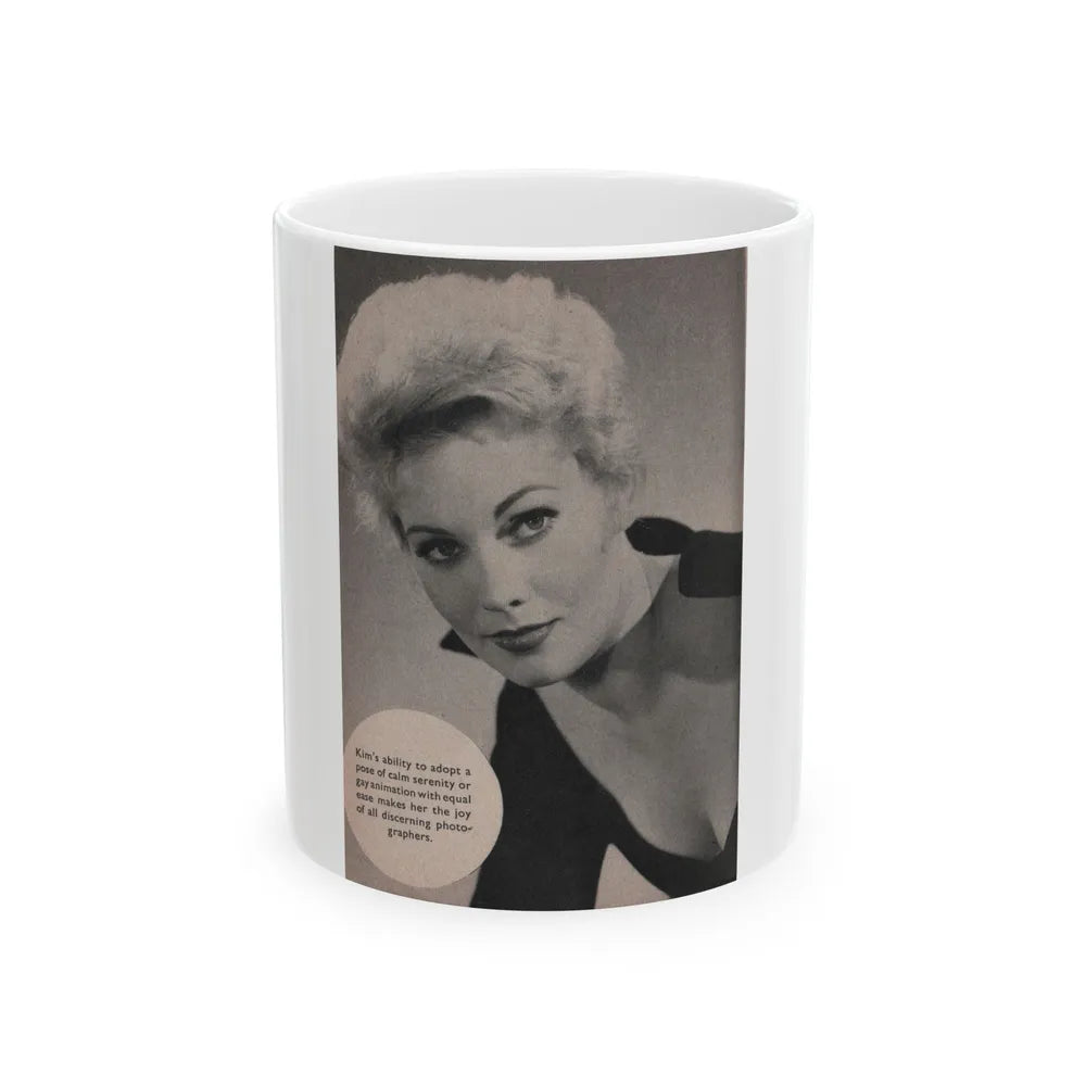 Kim Novak #180 - Scanned Mag. 66 Photos (Vintage Female Icon) White Coffee Mug-11oz-Go Mug Yourself