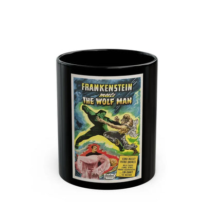 FRANKENSTEIN MEETS THE WOLF MAN (2) 1943 Movie Poster - Black Coffee Mug-11oz-Go Mug Yourself