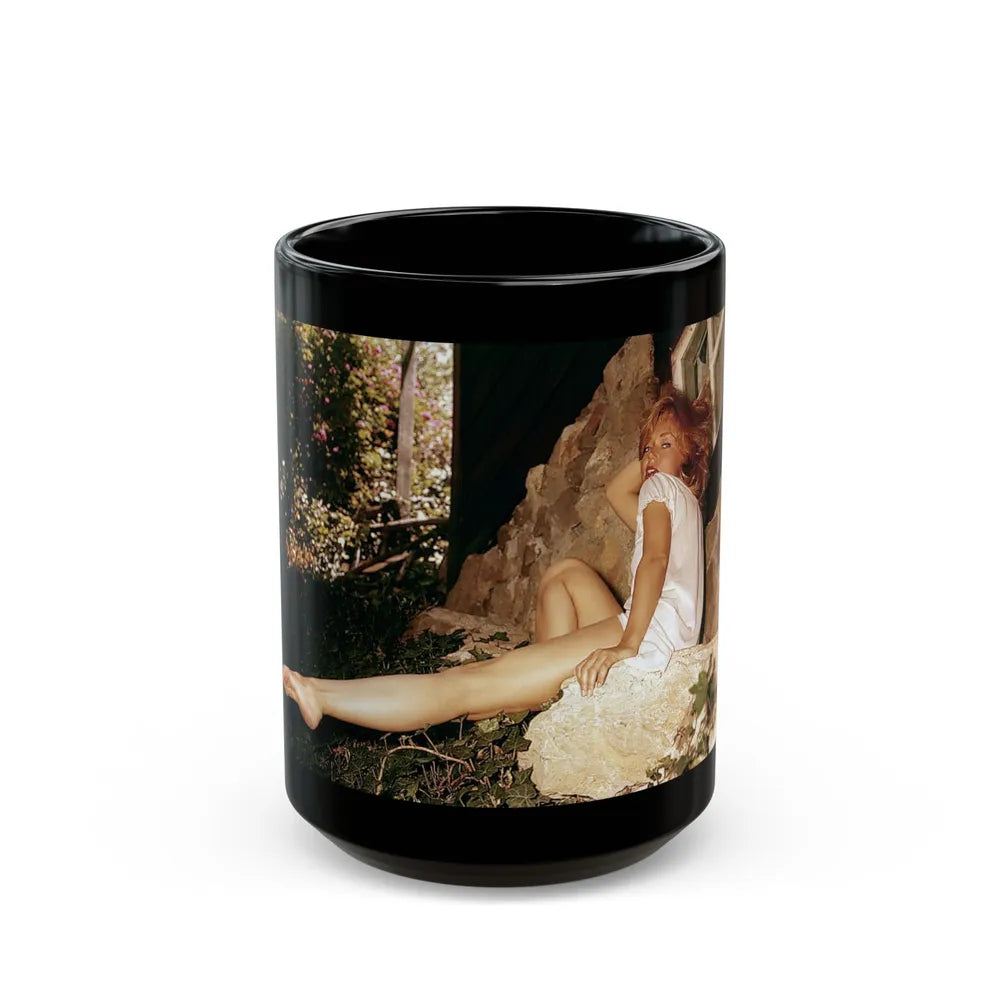 Yvette Vickers #46 - Playboy 1959 Photo (Vintage Female Icon) Black Coffee Mug-15oz-Go Mug Yourself