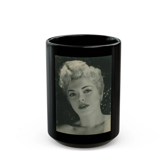 Barbara Nichols #353 (Vintage Female Icon) Black Coffee Mug-15oz-Go Mug Yourself