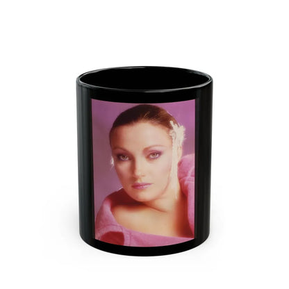 Jane Seymour #36 (Vintage Female Icon) Black Coffee Mug-11oz-Go Mug Yourself