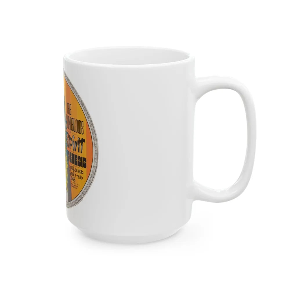 Spirit - 1968 (Music Poster) White Coffee Mug-Go Mug Yourself