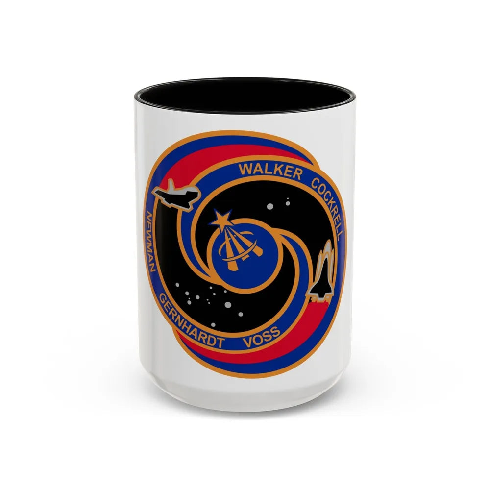 STS 69 (NASA) Accent Coffee Mug-15oz-Black-Go Mug Yourself